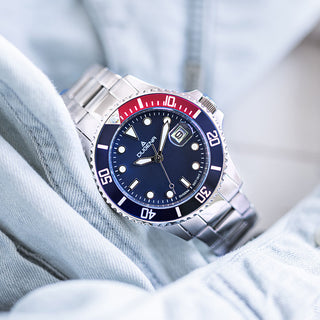 Herrenuhr Dugena Diver Metallband