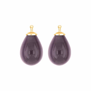 Einhänger Quarz-Glas 925/- vg Aubergine