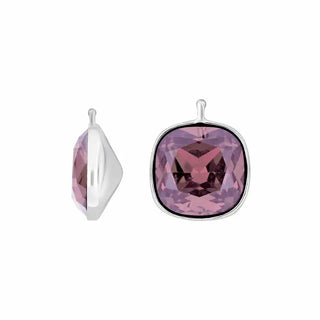 Einhänger Quarz-Glas Flieder 925/- rh