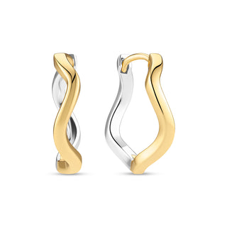 Sif Jakobs Creolen Ellera Waves Pianura – 925/- Silber bicolor
