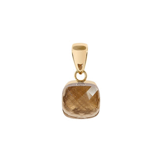 Qudo Firenze Anhänger - Gold Smoked Topaz