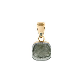 Qudo Firenze Anhänger - Gold Smoky Quartz