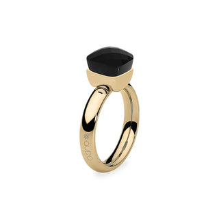 Ring Edelstahl Gold Jet W56