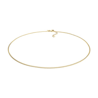 Qudo Gliederkette Edelstahl vergoldet 45 cm
