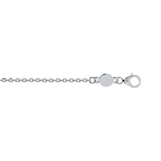 Halskette 925/- Silber Zirkonia weiß & blau