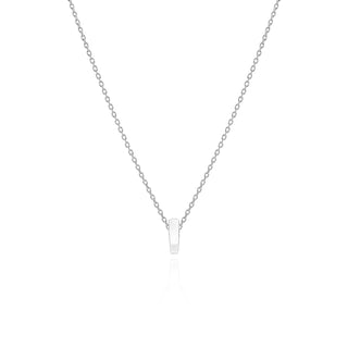Halskette 925/- rh 45cm mit Charmseinhänger