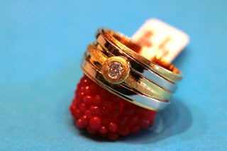 Ring 585/- GG/WG Brillant W58