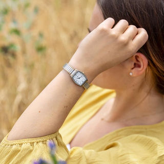 Damenuhr Dugena Flexband bicolor