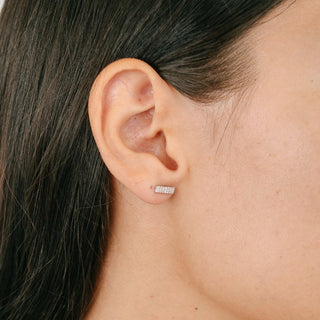Ohrstecker Silber 925 Zirkonia Pavé 9,9 mm