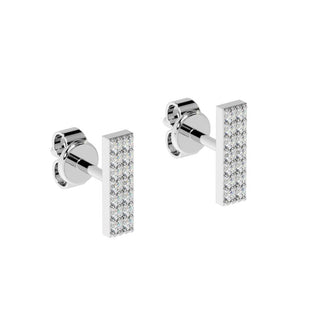 Ohrstecker Silber 925 Zirkonia Pavé 9,9 mm