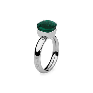 Qdo Ring Edelstahl Emerald W60