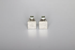 Ohrstecker 333/- WG kratzmatt Quadrat
