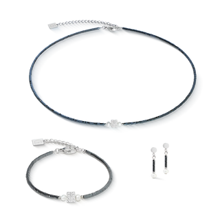 Coeur de Lion Armband Edge & Grace anthrazit-silber
