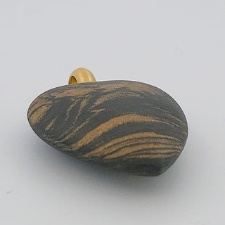 Anhänger Herz 750/- Carbon und Bronze