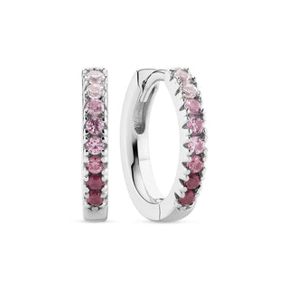 Sif Jakobs Creolen 925/- Zirkonia Pink
