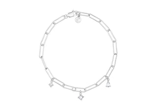 Armband 925/- rh, Zirkonia