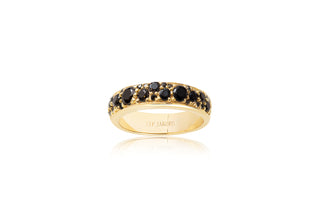 Ring 925/- vg Zirkonia schwarz