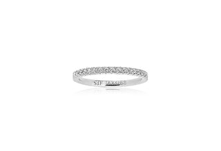 RING 925/- rh ELLERA mit weißen Zirkonia W54