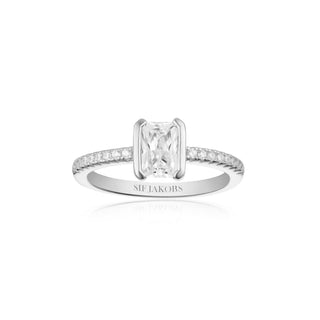 Ring 925/- rh Zirkonia   W54