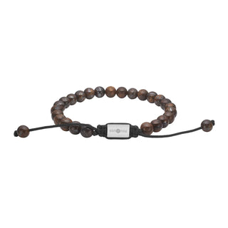 Armband SON Bornzitit / Ilmenit mit  Stahl