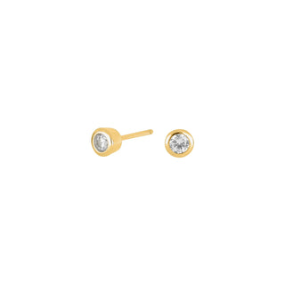 Ohrstecker 925/- vg Zirkonia 3mm Zarge
