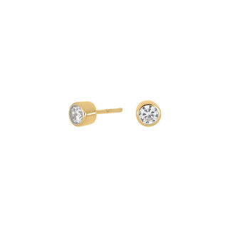 Ohrstecker 925/- vg Zirkonia 4mm Zarge